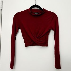 Missguided twist front crop top